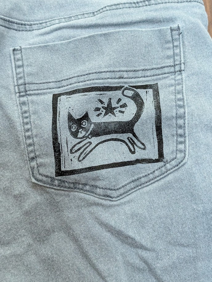 SPICED UP - "DYKE" Block Printed Cargo Pants