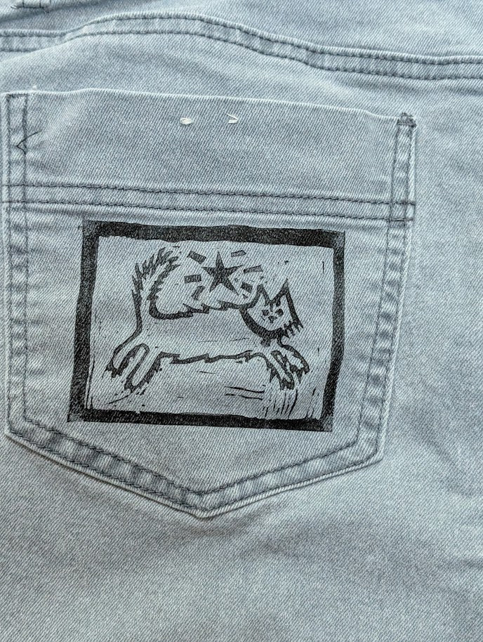 SPICED UP - "DYKE" Block Printed Cargo Pants