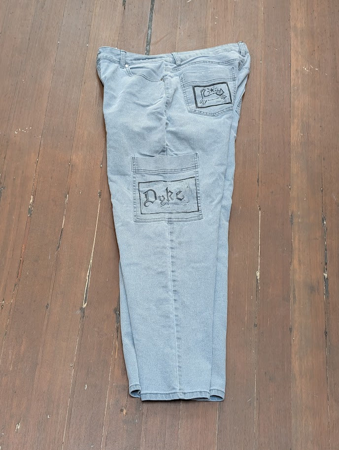 SPICED UP - "DYKE" Block Printed Cargo Pants